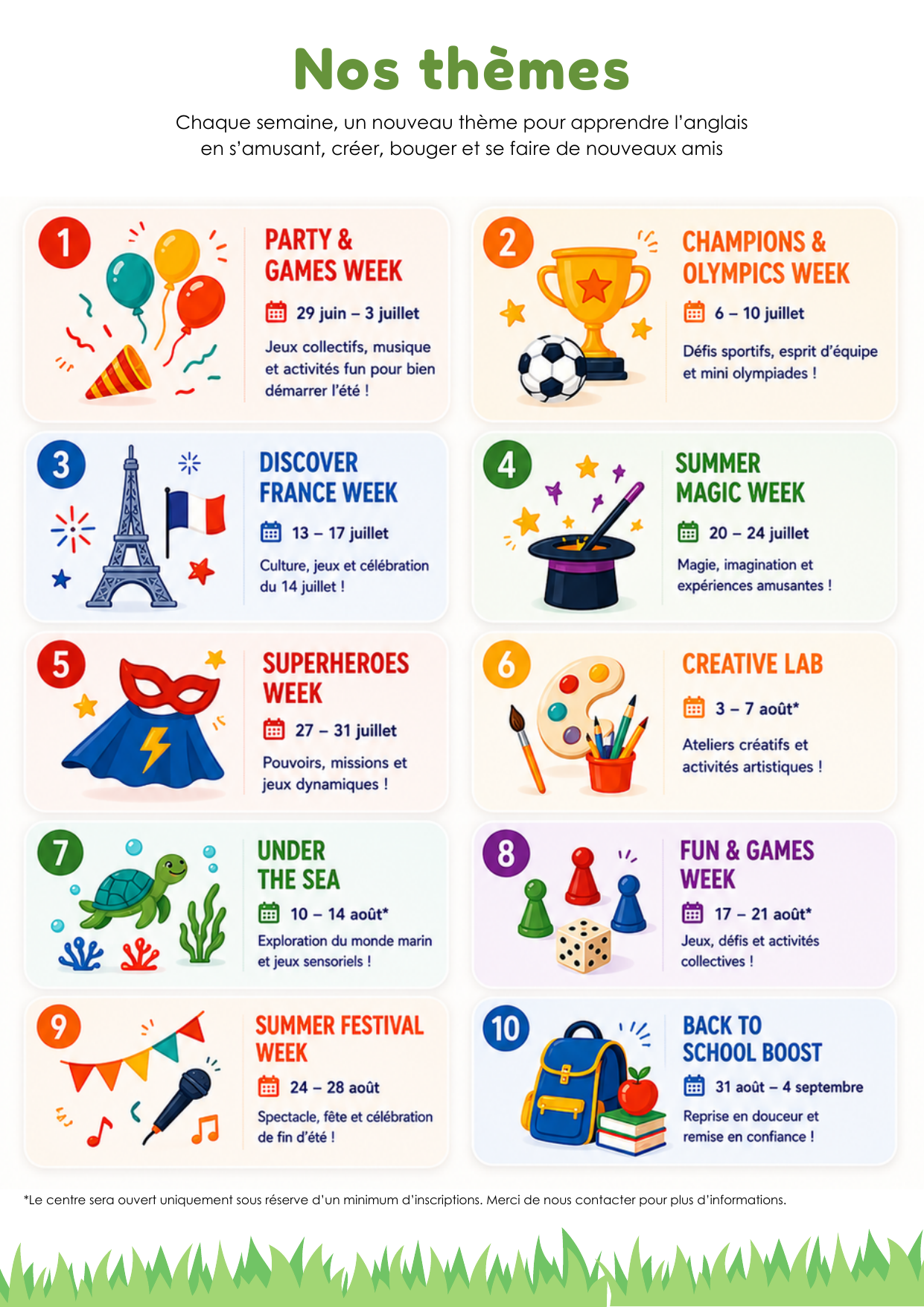 Programme quotidien